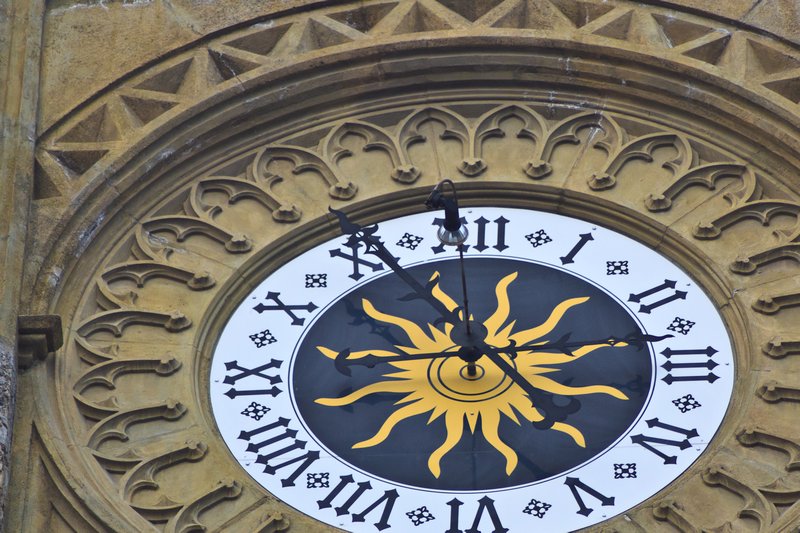 Clock in Innsbruck