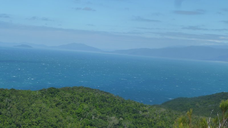view at the summit of the island