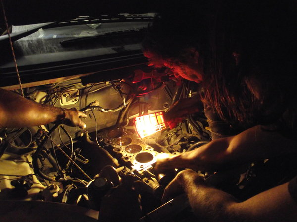 mechanic on the van