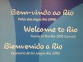 First Olympic Sign in Brazil