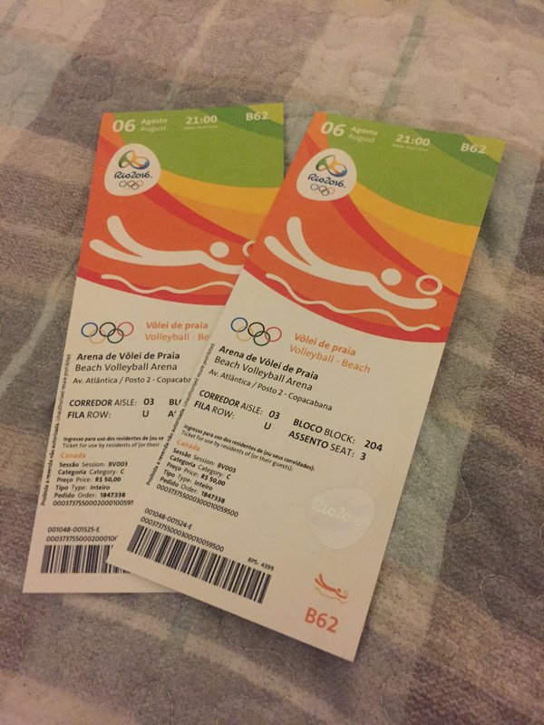 Official Tickets for Beach Volleyball