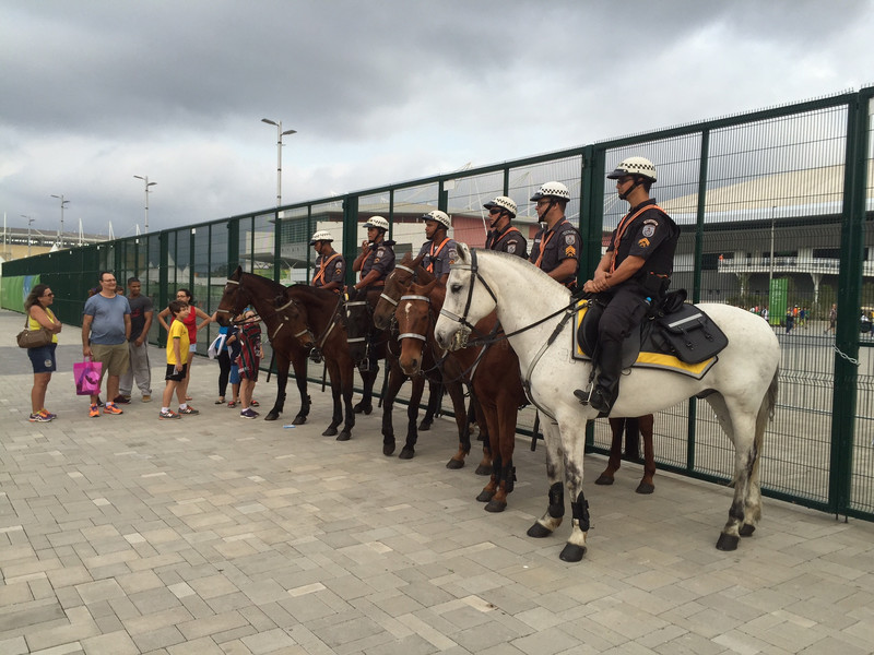 Guarding the Olympic Park Gates
