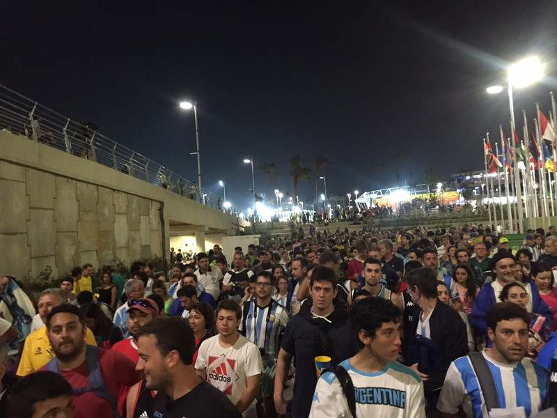 Argentinian Fans Lining Up