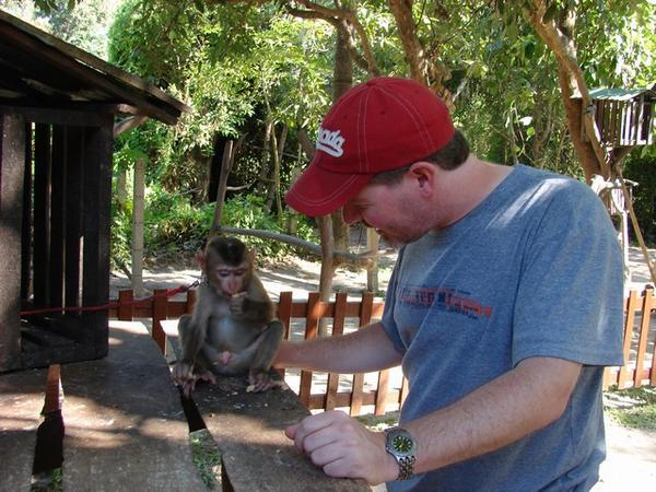 Scott & baby monkey