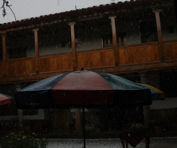 Hail storm in Cuzco