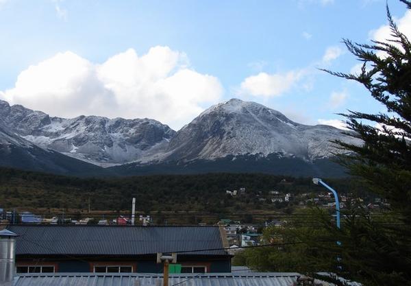 View from Ushuaia hostel