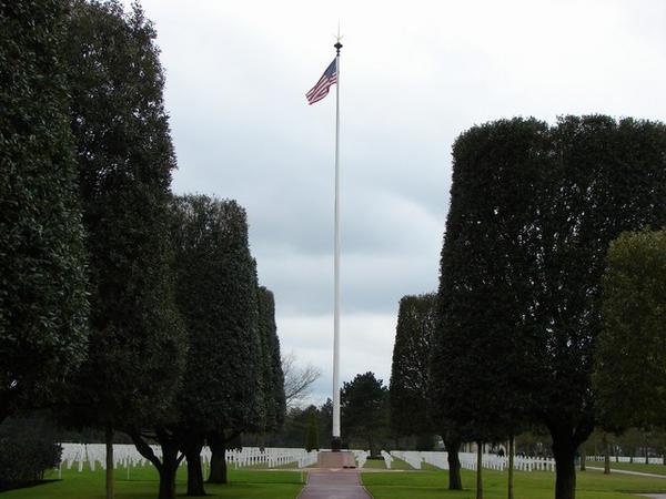 Entrance to US WWII cemetary at Omaha Beach