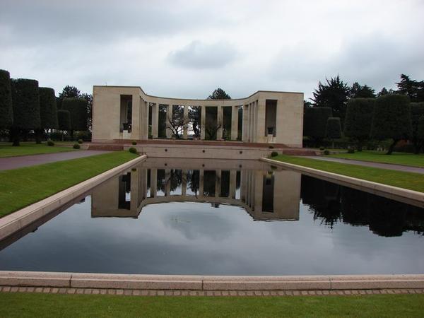 The Memorial at the US WWII cemetary at Omaha Beach