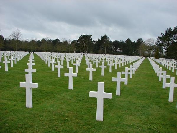 US WWII cemetary at Omaha Beach