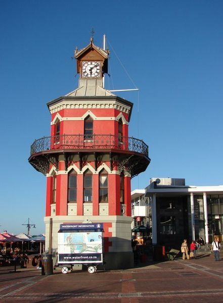 Clock Tower with Nelson Mandela museum behind in Cape Town