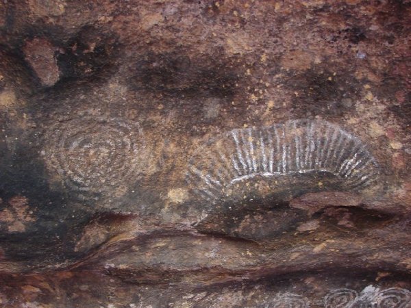 Aboriginal rock drawings