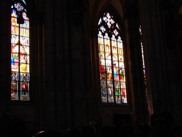 Vestibule stainglass of The Cathedral @ Koln