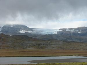 Glacier close to Gol on trip to Myrdal