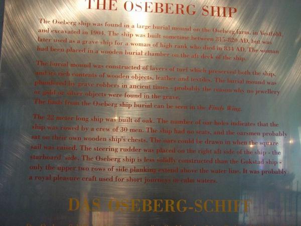 Oseberg ship description