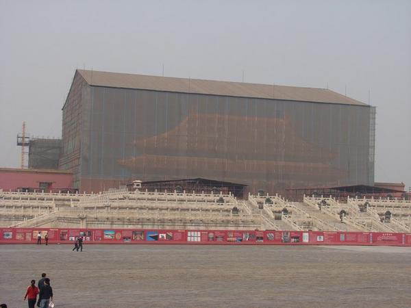 Forbidden City under restoration