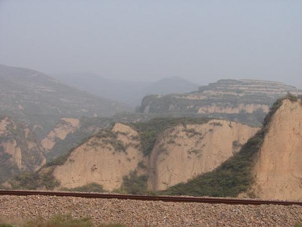 Taiyuan to Xi'an landscape