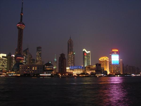 Twilight for Pudong skyline