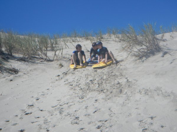 The Kids Sandboarding