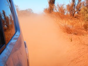 Kicking up the Pilbara Red Dust
