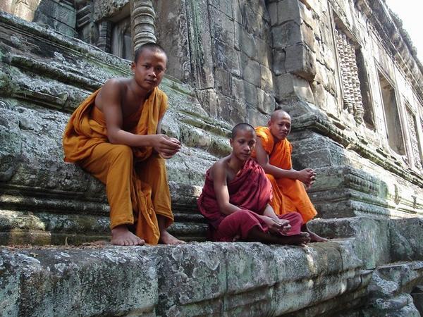 monks hanging out