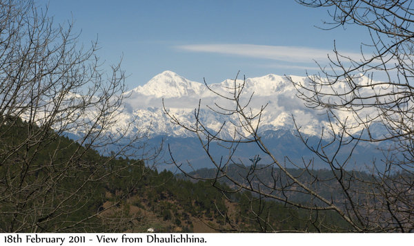 View from Dhaulichina.