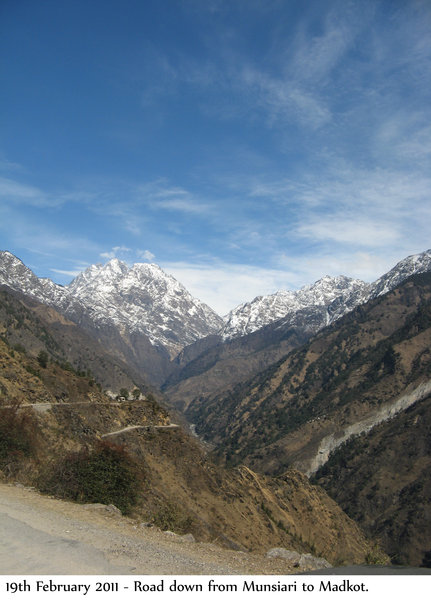 Descending into the Goriganga valley