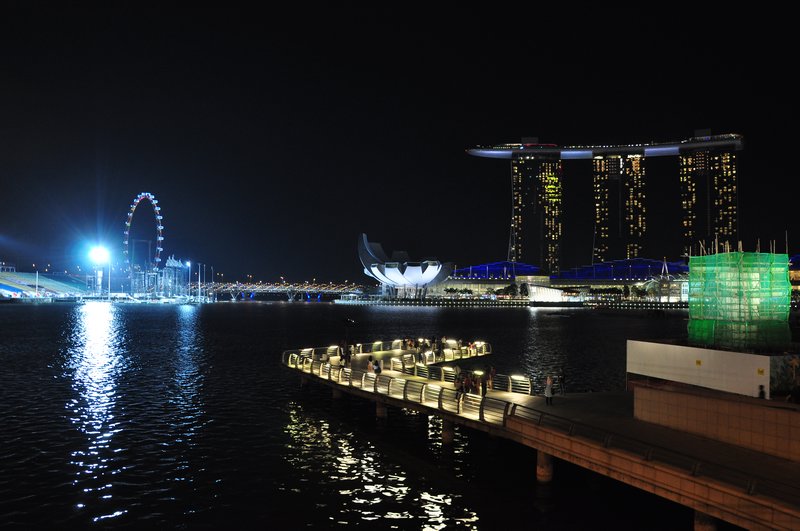 Marina Bay Sands night view