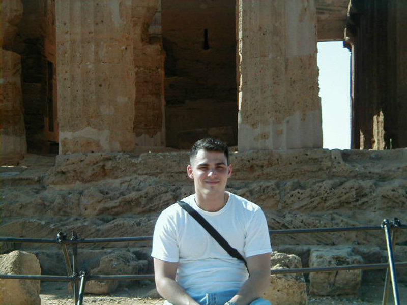 Cousin Nick in front of the Temple of Concordia 