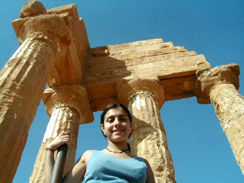Me in front of Temple of Gemini
