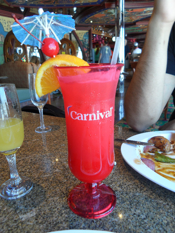 First Tropical Drink of the cruise!