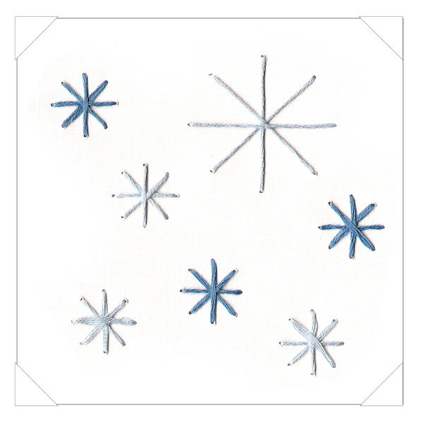 EMBROIDERED SNOWFLAKES