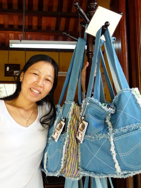 MAI AND HER DENIM BAGS
