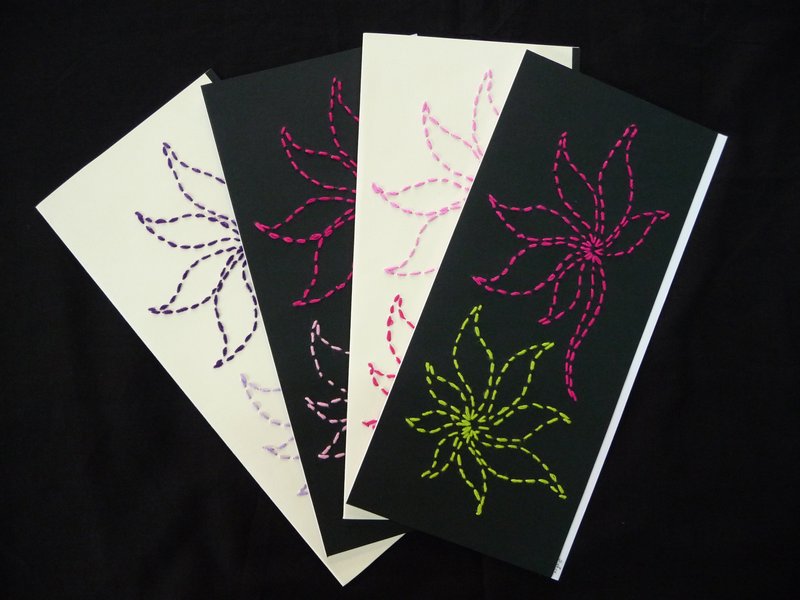 EMBROIDERED LONG CARDS