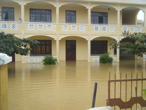 The An Hoi Free school in flood