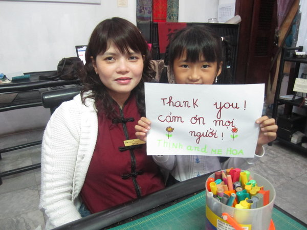 Thank You from Hoa and Thinh