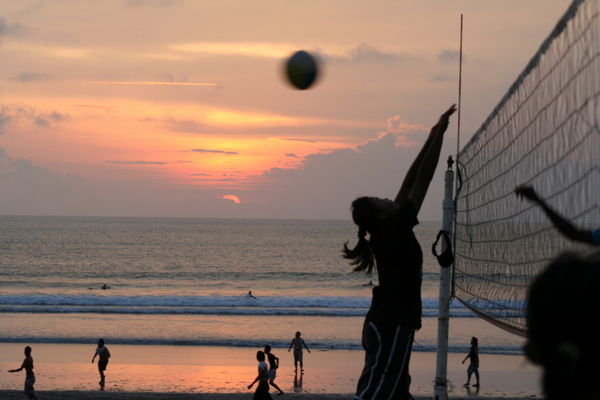 Bali Volleyball Sunset