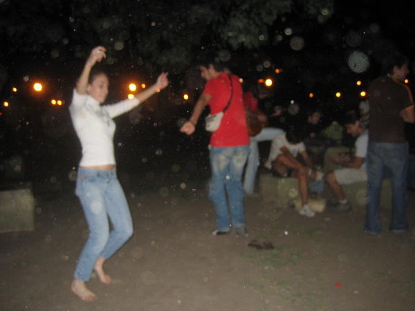 Random dancing in the park
