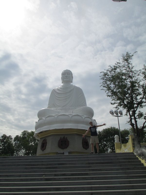 Giant buddha on a hill above Nha Trang town