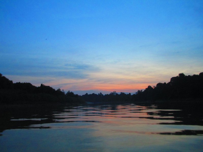 Sunset on Kinabatangan River