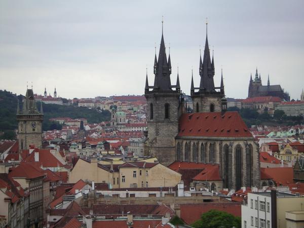 Prague from the Powder tower