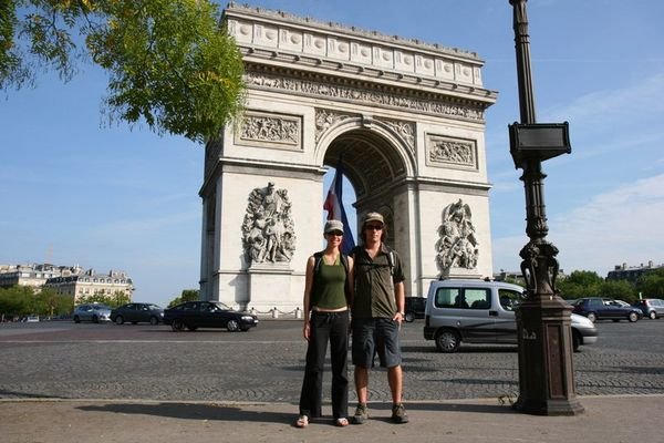 Us at the Arc de Triomph