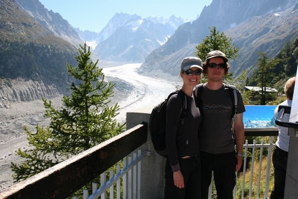 Us in front of the Mer de Glace
