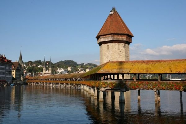 A 700 year old bridge in Luzern