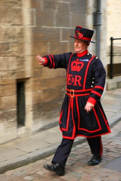 One of the "Beefeaters" at the Tower of London