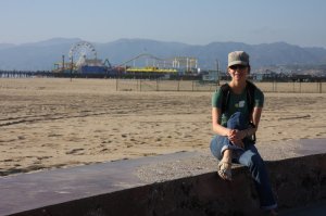 Anna at Santa Monica beach