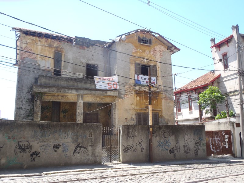 Old crumbling buildings