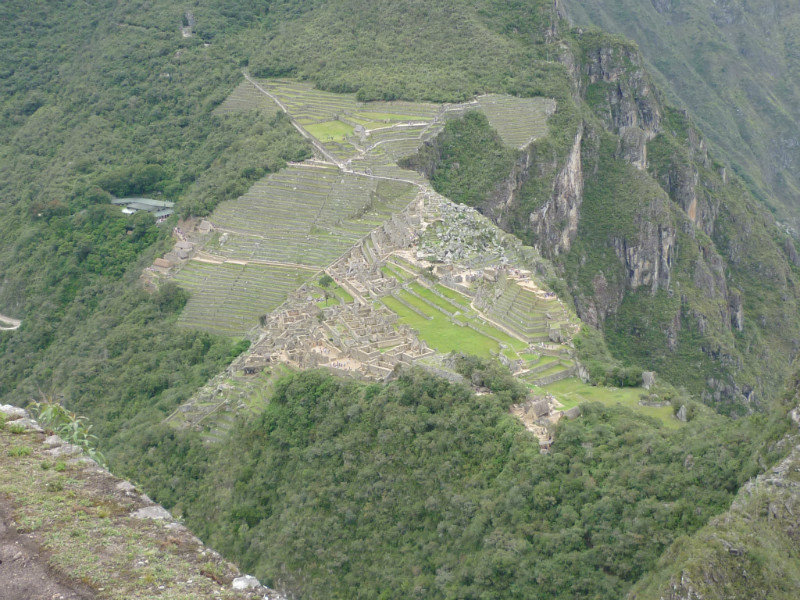 The view from Machu Picchu from Wana Picchu