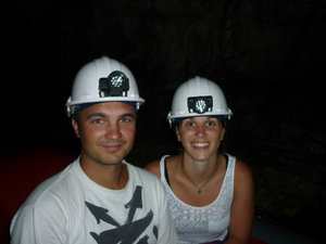 Us in the Glow Worm caves