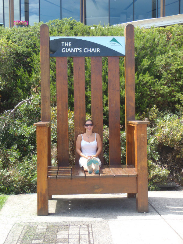 Me sitting on a Giant's chair