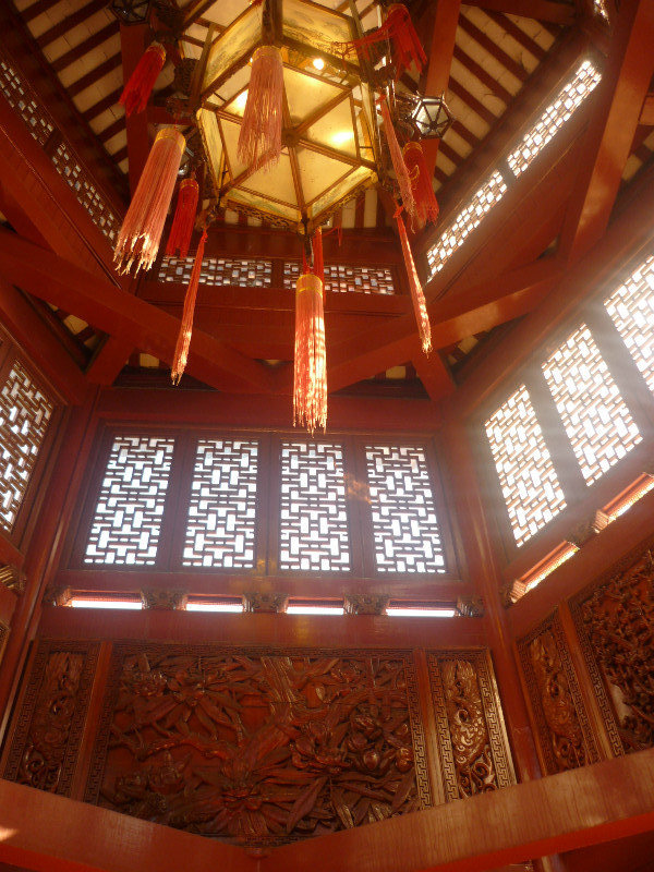 The inside of a Pagoda